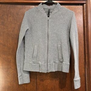Gaiam Gray Zip Up Textured